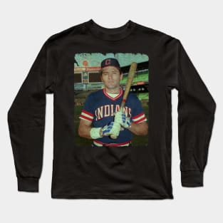 Mike Hargrove (The Human Rain Delay) in Cleveland Guardians Long Sleeve T-Shirt